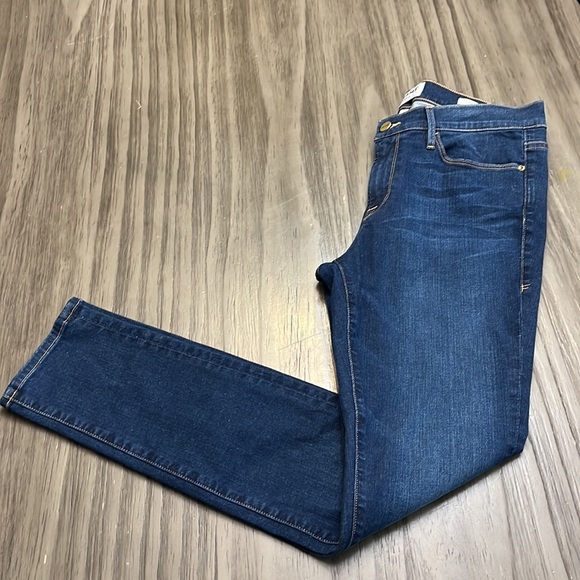 FRAME DENIM LE SKINNY DE JEAN DARKWASH SKINNY JEANS 32 - Picture 1 of 16